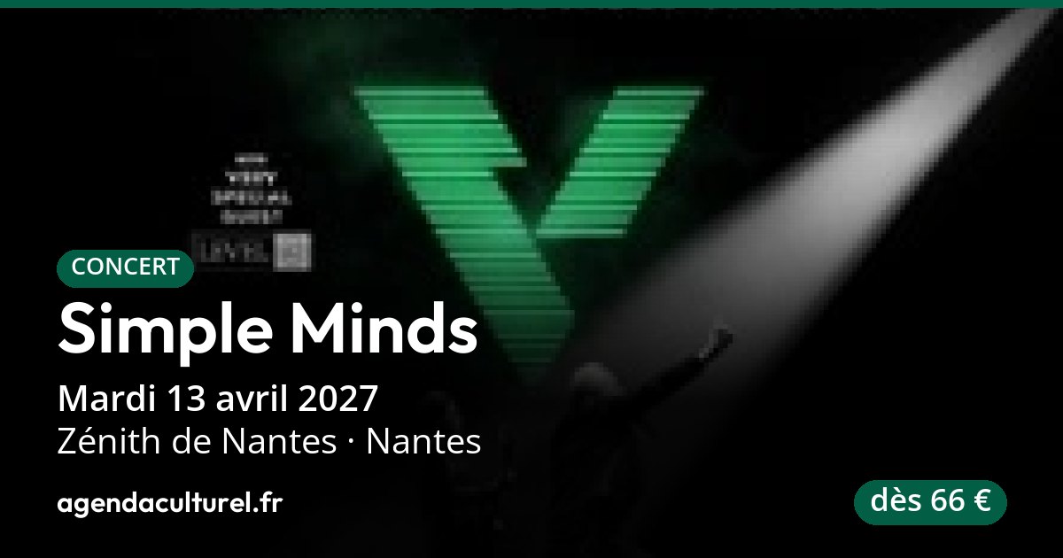 Simple Minds en concert au Zénith de Nantes le 13 avril 2027