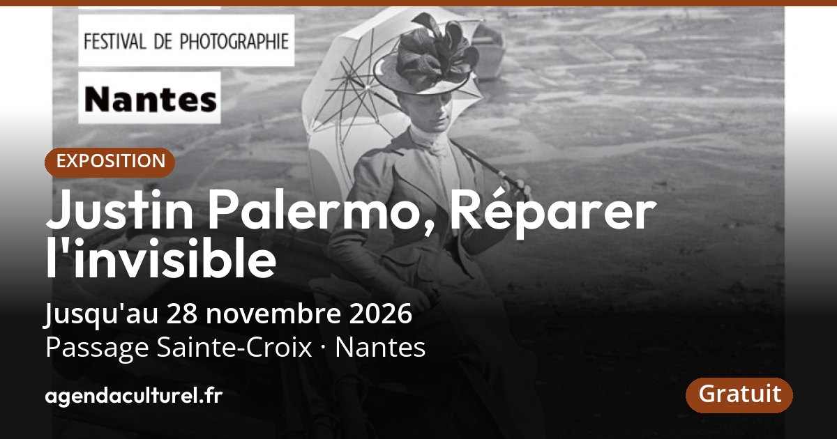 Justin Palermo, Réparer l'invisible à Nantes en 2026