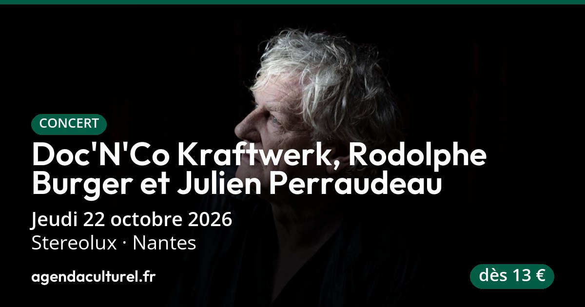 Doc'N'Co Kraftwerk, concert à Nantes le 22 octobre 2026