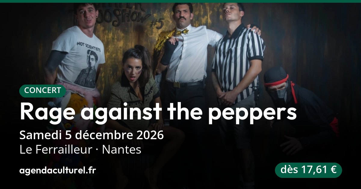 Rage against the peppers à Nantes le 5 décembre 2026