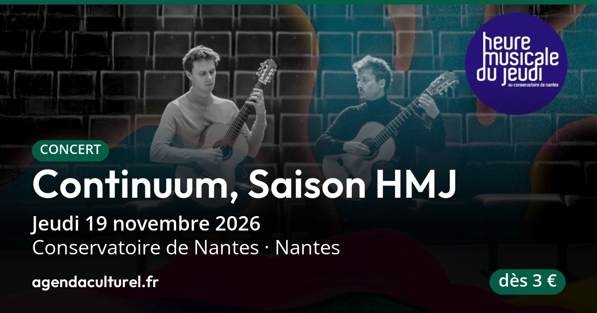 Continuum, Saison HMJ à Nantes le 19 novembre 2026