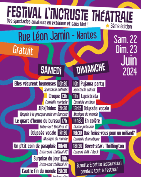 Festival L'Incruste Théâtrale