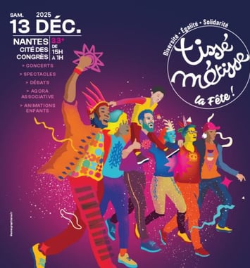 Festival Tissé Métisse la Fête 2025 affiche