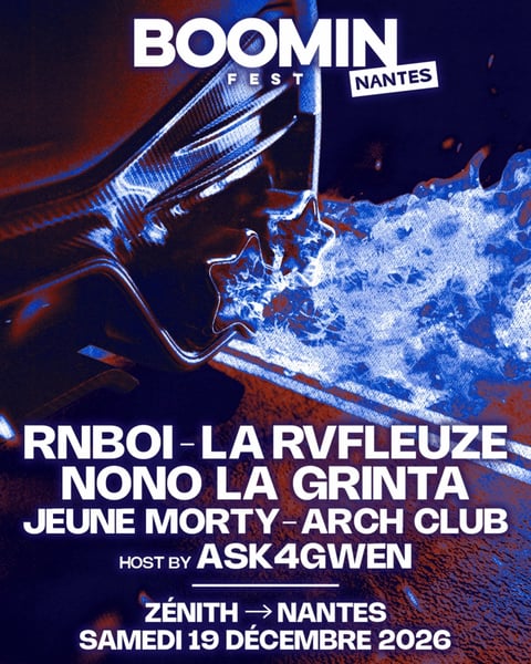 Boomin Fest à Nantes 2026 affiche