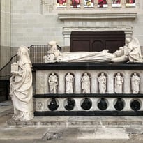 La restauration du tombeau de François II et Marguerite de Foix