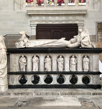 La restauration du tombeau de François II et Marguerite de Foix