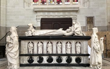 La restauration du tombeau de François II et Marguerite de Foix