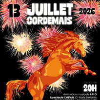 Soirée feu d'artifice et animations gratuites "Cheval de feu" pour le 13 juillet