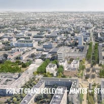Une visite du quartier du Grand Bellevue à bicyclette