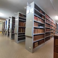 Les réserves de la médiathèque Etienne Caux