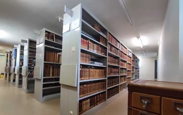 Les réserves de la médiathèque Etienne Caux