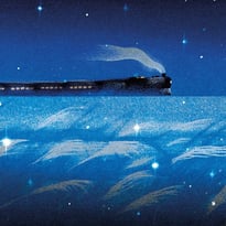 Train de nuit dans la Voie lactée