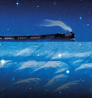 Train de nuit dans la Voie lactée