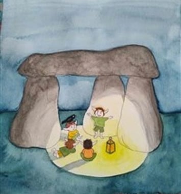 Au pied du dolmen