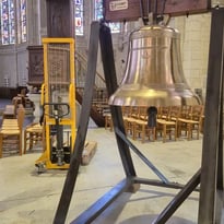 Dévoilement des 2 nouvelles cloches de l'église