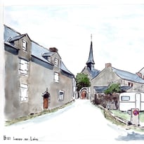 La Loire bretonne, aquarelles de Benoît Lesne