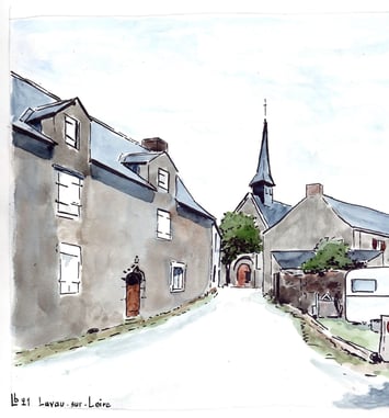 La Loire bretonne, aquarelles de Benoît Lesne