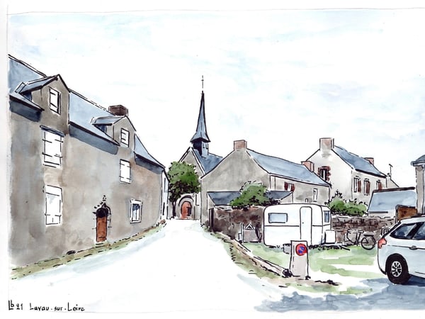 La Loire bretonne, aquarelles de Benoît Lesne