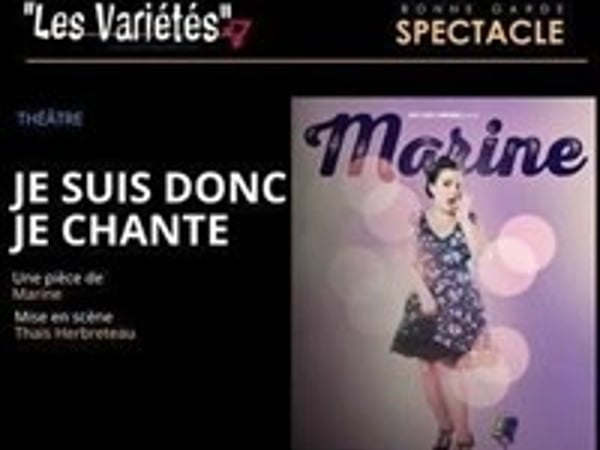 Marine dans Je suis donc je chante