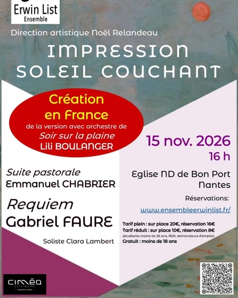 Ensemble Erwin List, concert chœur, orchestre et orgue
