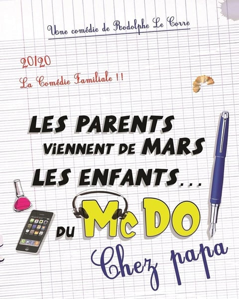 Les parents viennent de Mars, les enfants du McDo ! Chez papa