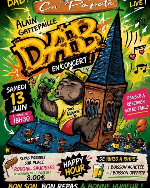 Concert Alain Gattepaille alias DAB