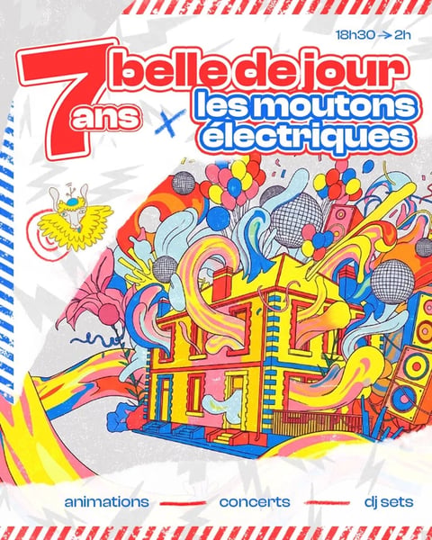 Belle de jour a 7 ans ! Grosse teuf d'anniversaire avec les moutons électriques