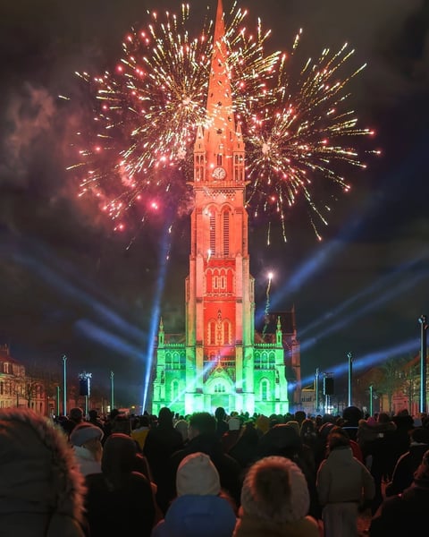 Feu d'artifice de Noël